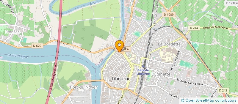 localisation de l'entreprise MONSIEUR WILLY LANGLOIS à LIBOURNE