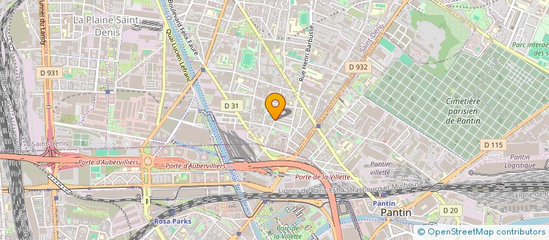 localisation de l'entreprise MONSIEUR WILLY LAPORAL  AUBERVILLIERS