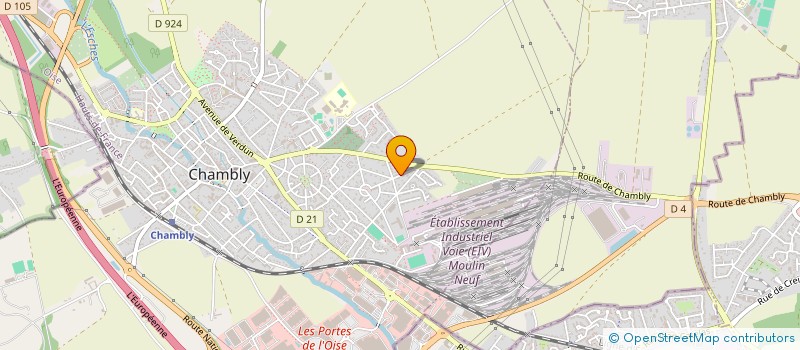 localisation de l'entreprise MONSIEUR WILLY LARSONNIER  CHAMBLY
