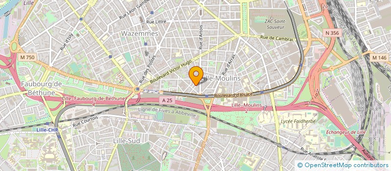 localisation de l'entreprise MONSIEUR WILLY LEFEVRE à LILLE
