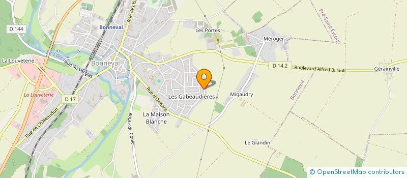 localisation de l'entreprise MONSIEUR WILLY LEGRAND  BONNEVAL