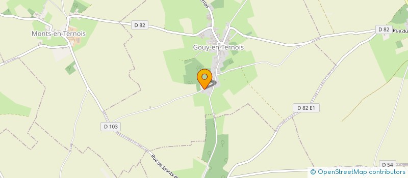 localisation de l'entreprise MONSIEUR WILLY LEMAI  GOUY-EN-TERNOIS