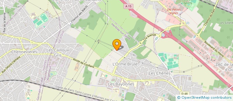 localisation de l'entreprise MONSIEUR WILLY LENFANT  HERBLAY-SUR-SEINE