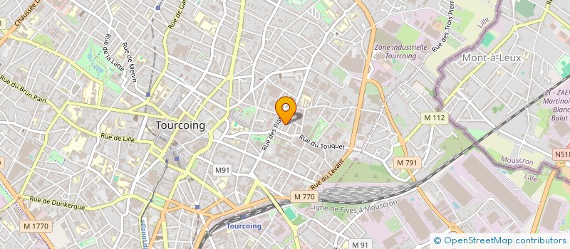 localisation de l'entreprise MONSIEUR WILLY LESAGE  TOURCOING