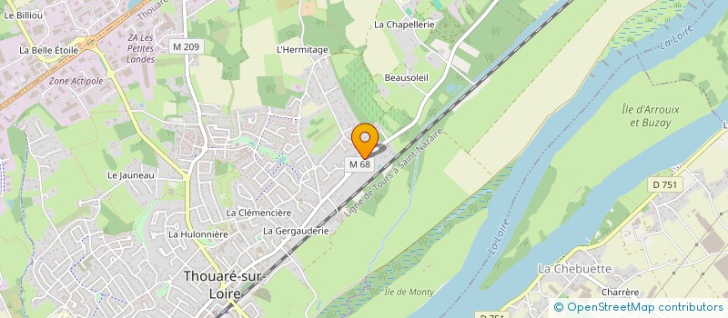 localisation de l'entreprise MONSIEUR WILLY LEVEQUE  THOUARE-SUR-LOIRE