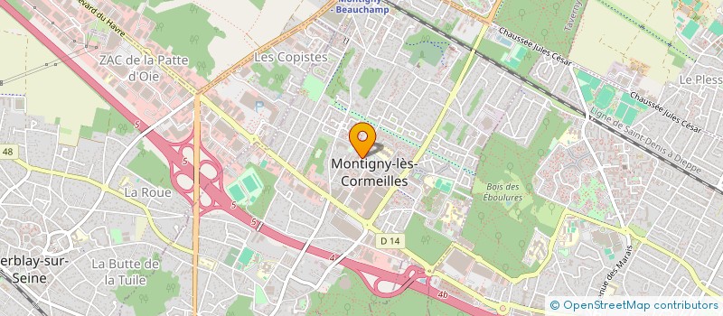 localisation de l'entreprise MONSIEUR WILLY LOUISA  MONTIGNY-LES-CORMEILLES