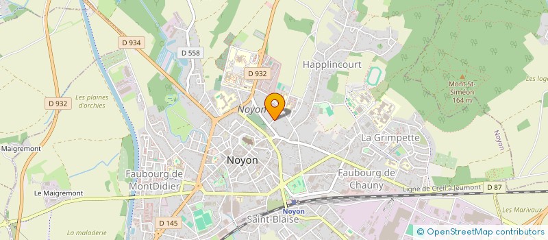 localisation de l'entreprise MONSIEUR WILLY MAKUMBU MPAKA  NOYON