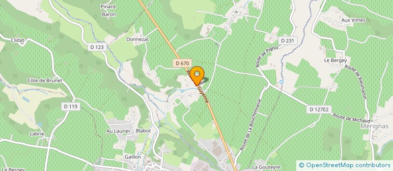 localisation de l'entreprise MONSIEUR WILLY MANERET  SAINT-VINCENT-DE-PERTIGNAS