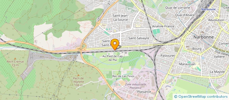 localisation de l'entreprise MONSIEUR WILLY MARAIS  NARBONNE