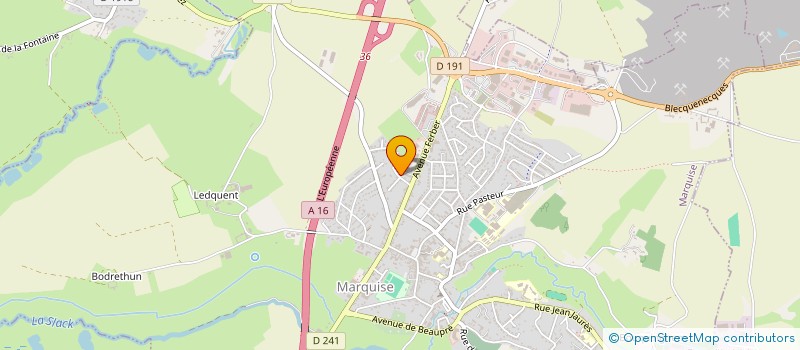 localisation de l'entreprise MONSIEUR WILLY MASSON  MARQUISE