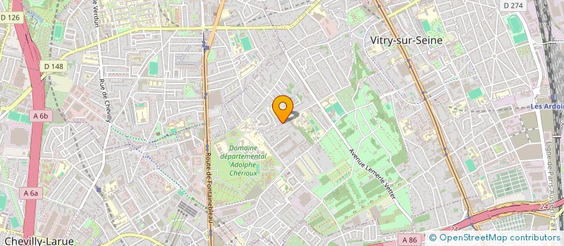 localisation de l'entreprise MONSIEUR WILLY MBAKU  VITRY-SUR-SEINE