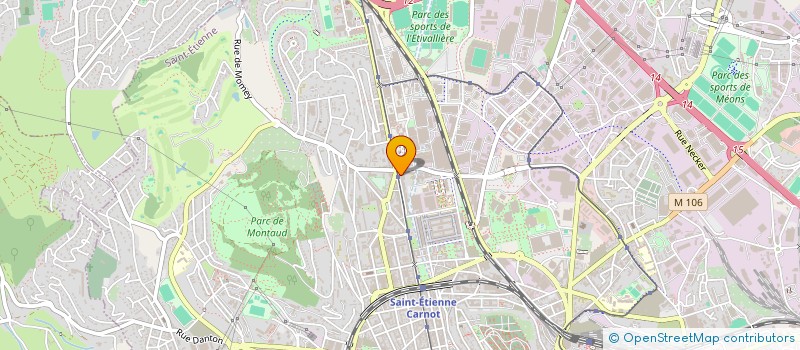 localisation de l'entreprise MONSIEUR WILLY MBOYO IKOKO  SAINT-ETIENNE