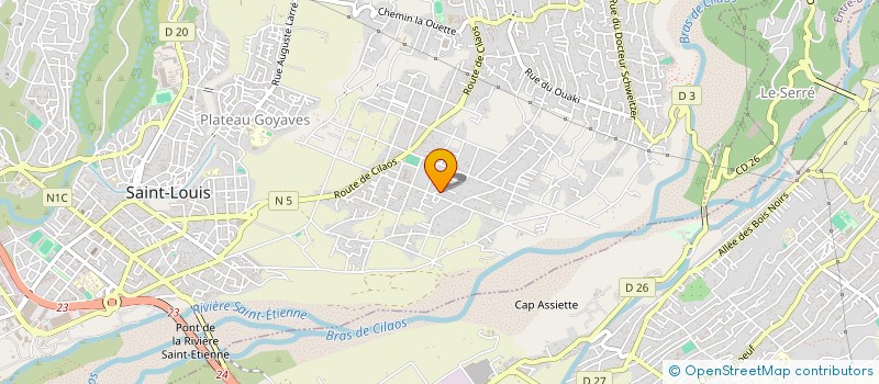 localisation de l'entreprise MONSIEUR WILLY MOROQUIVOI  SAINT-LOUIS