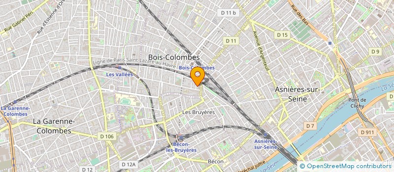 localisation de l'entreprise MONSIEUR WILLY MOURIESSE à BOIS-COLOMBES