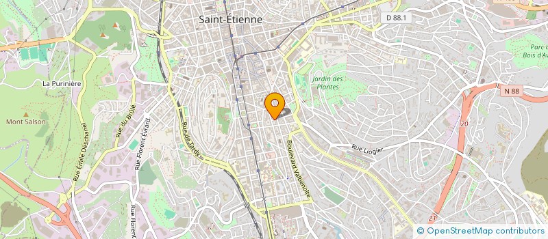 localisation de l'entreprise MONSIEUR WILLY MPANZU MBODO  SAINT-ETIENNE