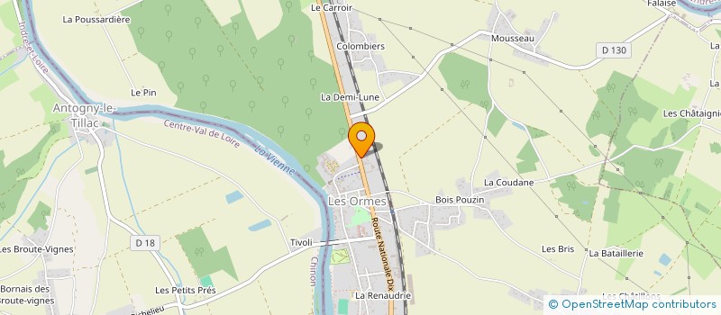 localisation de l'entreprise MONSIEUR WILLY NOTTELET à INGRANDES