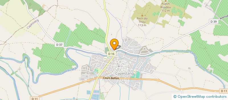 localisation de l'entreprise MONSIEUR WILLY OBRINGER  CAPESTANG