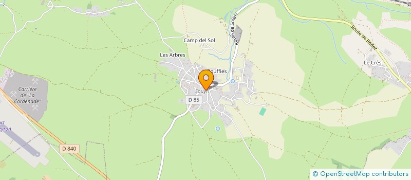 localisation de l'entreprise MONSIEUR WILLY PAUZIE  SALLES-LA-SOURCE