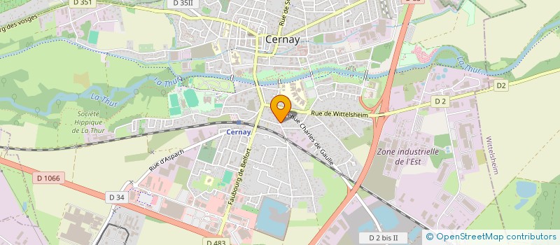 localisation de l'entreprise MONSIEUR WILLY PINHEIRO  CERNAY