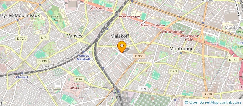 localisation de l'entreprise MONSIEUR WILLY PIOLET  MALAKOFF