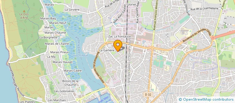 localisation de l'entreprise MONSIEUR WILLY PORCHIER à LES SABLES D'OLONNE