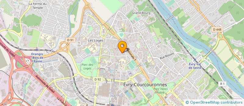 localisation de l'entreprise MONSIEUR WILLY ROBERT  EVRY-COURCOURONNES