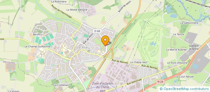 localisation de l'entreprise MONSIEUR WILLY RODDE  LE RHEU