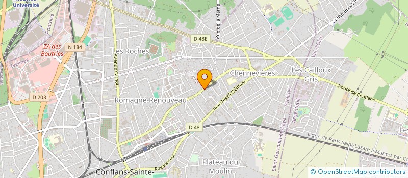 localisation de l'entreprise MONSIEUR WILLY ROLLIN  CONFLANS-SAINTE-HONORINE