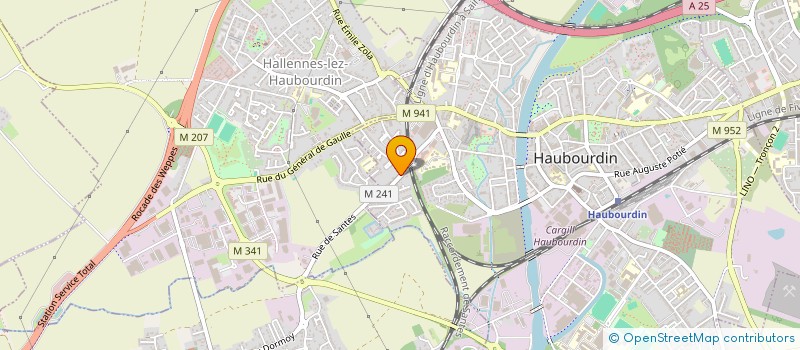 localisation de l'entreprise MONSIEUR WILLY ROSE  HAUBOURDIN