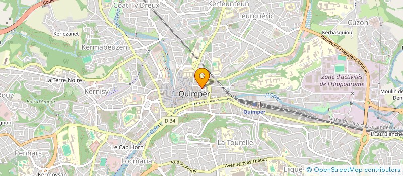 localisation de l'entreprise MONSIEUR WILLY ROUSSIGNY à QUIMPER