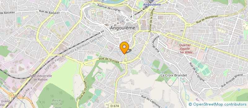 localisation de l'entreprise MONSIEUR WILLY SALMON à ANGOULEME