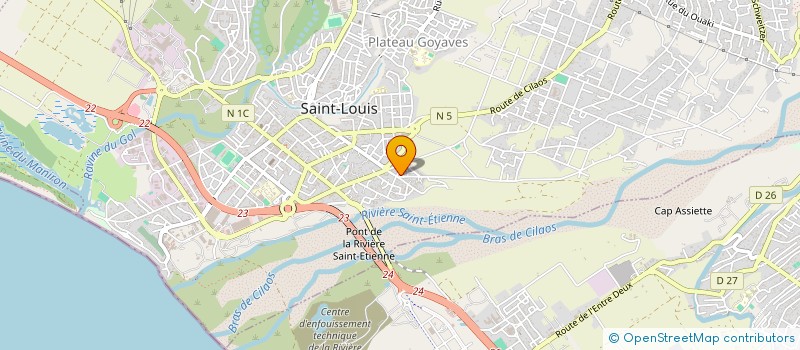 localisation de l'entreprise MONSIEUR WILLY SEBASTIEN FAUCHARD à SAINT-LOUIS