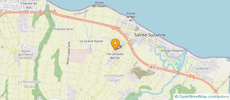 localisation de l'entreprise MONSIEUR WILLY SINATE  SAINTE-SUZANNE