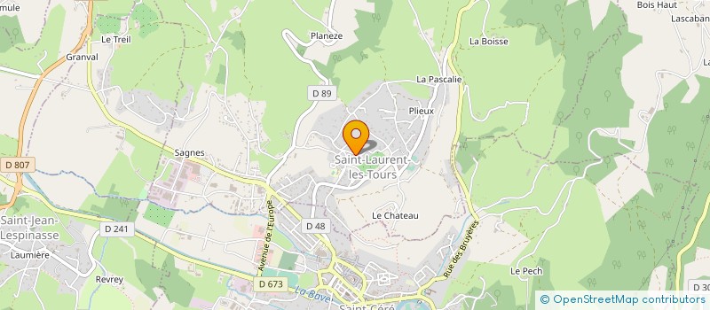 localisation de l'entreprise MONSIEUR WILLY TCHAGHTCHOUGHA  SAINT-LAURENT-LES-TOURS