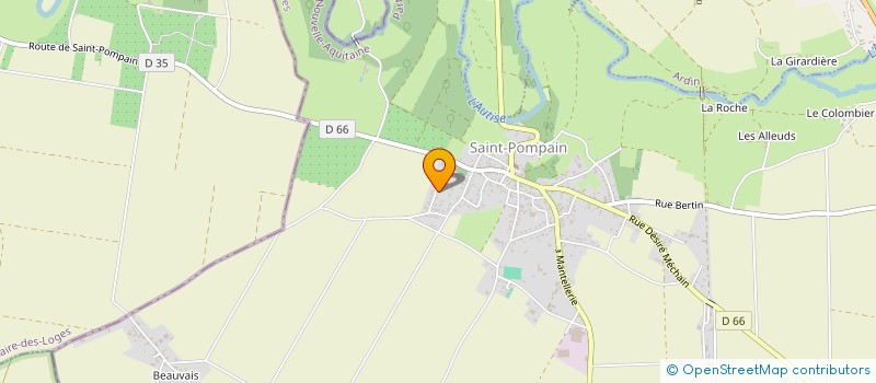 localisation de l'entreprise MONSIEUR WILLY TEMPEREAU  SAINT-POMPAIN
