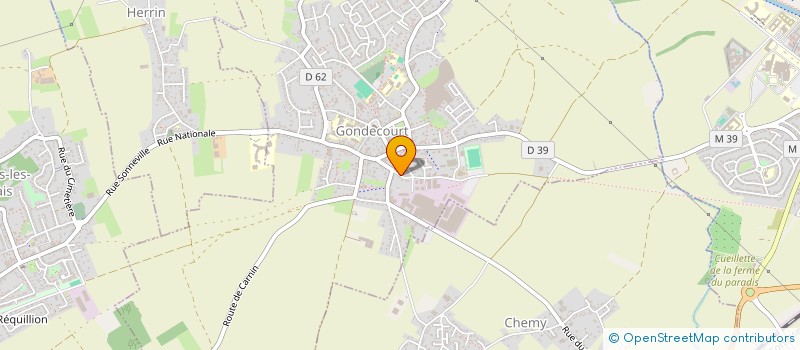 localisation de l'entreprise MONSIEUR WILLY TRACKOEN  GONDECOURT