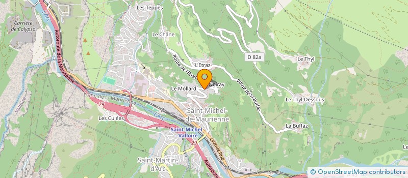 localisation de l'entreprise MONSIEUR WILLY TRAVERSAZ  ORELLE