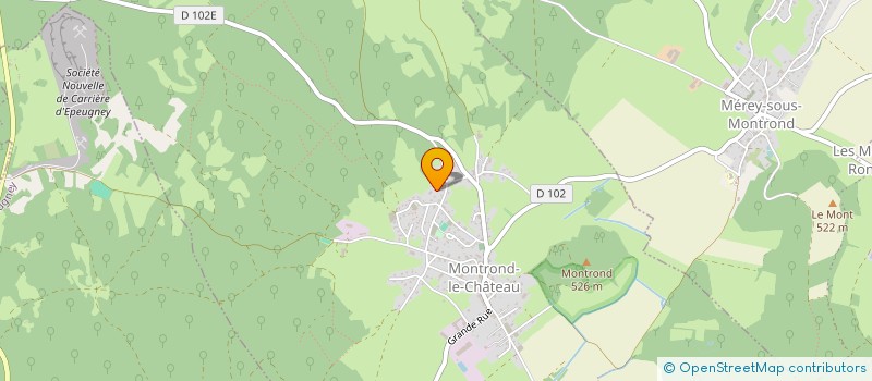 localisation de l'entreprise MONSIEUR WILLY WETZEL  MONTROND-LE-CHATEAU