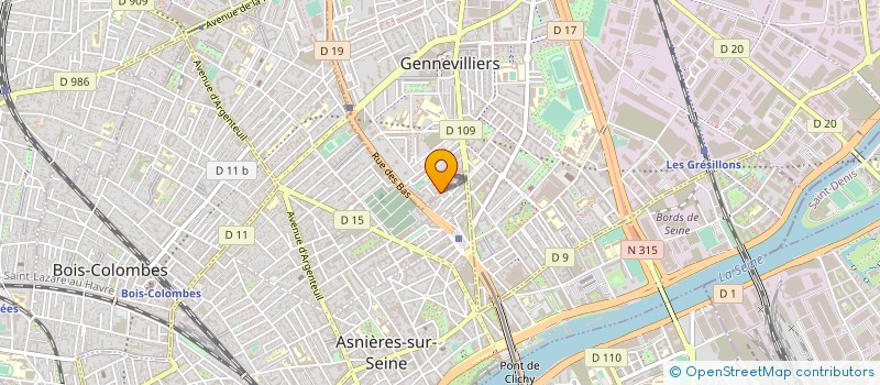 localisation de l'entreprise MONSIEUR WILMAY-LOVE VITAL à GENNEVILLIERS