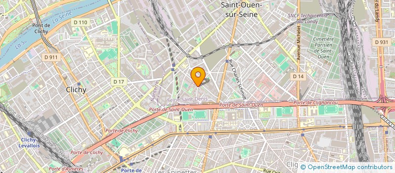 localisation de l'entreprise MONSIEUR WILNICK EXAVIER à SAINT-OUEN-SUR-SEINE
