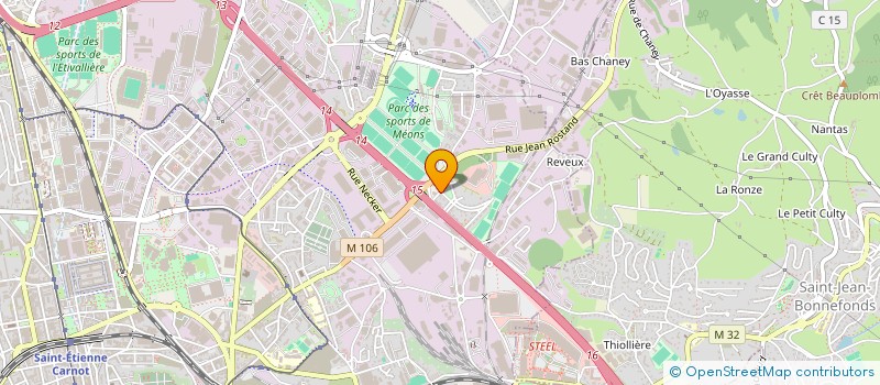 localisation de l'entreprise MONSIEUR WILSON AFOO  SAINT-ETIENNE