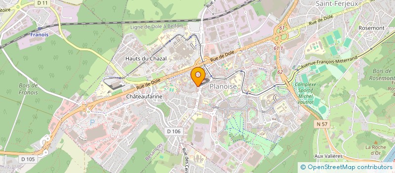 localisation de l'entreprise MONSIEUR WILSON CLAVIER  BESANCON