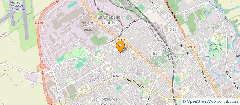 localisation de l'entreprise MONSIEUR WILSON DE ALMEIDA MONTEIRO  LA CHAPELLE-SAINT-LUC