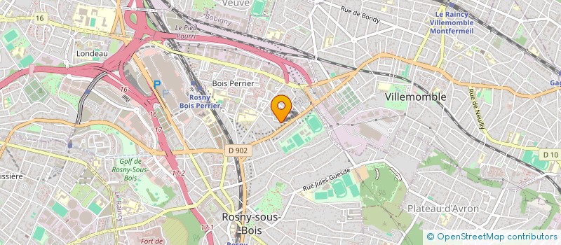 localisation de l'entreprise MONSIEUR WILSON GABARD à ROSNY-SOUS-BOIS