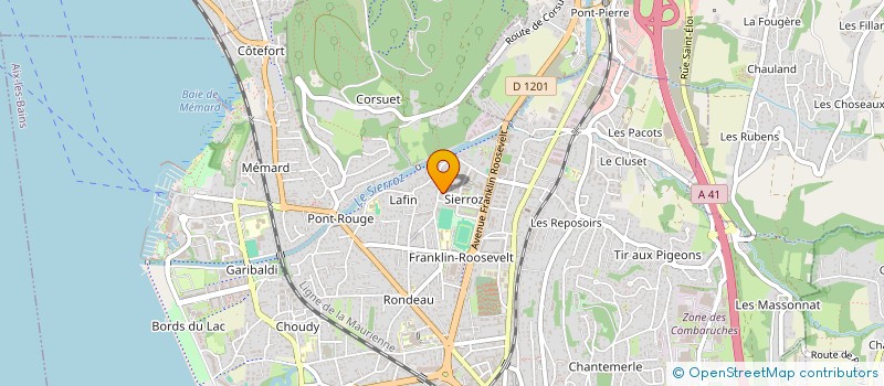 localisation de l'entreprise MONSIEUR WILSON IVERSON QUINIENGO  AIX-LES-BAINS