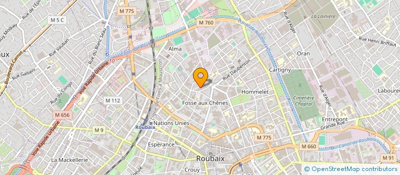 localisation de l'entreprise MONSIEUR WILSON ROBALO CARDOSO  ROUBAIX