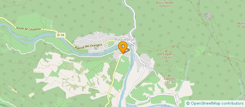 localisation de l'entreprise MONSIEUR WIM DE SMET  ROQUEBRUN