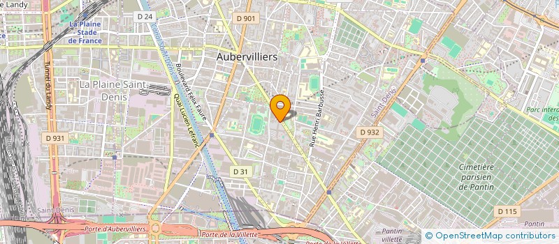 localisation de l'entreprise MONSIEUR WINDKUNI NANA  AUBERVILLIERS