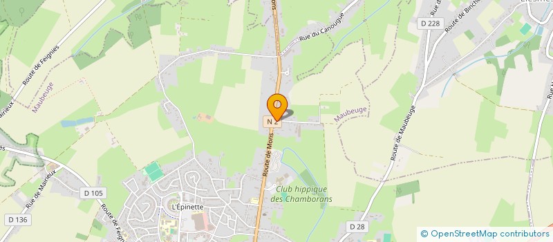 localisation de l'entreprise MONSIEUR WINTER ETIENNE  MAUBEUGE