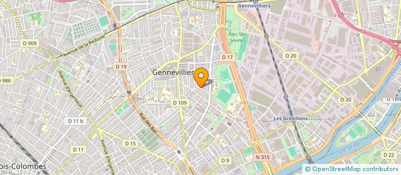 localisation de l'entreprise MONSIEUR WINTER JOSEPH  GENNEVILLIERS